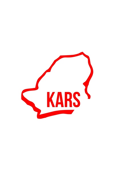 Reysa Tasarım ملصق سيارة كارس هارايت 17x17 سم أحمر