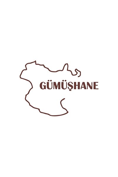 Reysa Tasarım Silver Mine Map Car Sticker 17X17 cm Brown