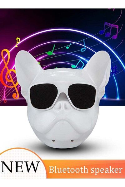 Generic Portable Bluetooth Speaker Unique Dog-head-like Wireless Speaker, HIFI Subwoofer, 1200mAh Battery