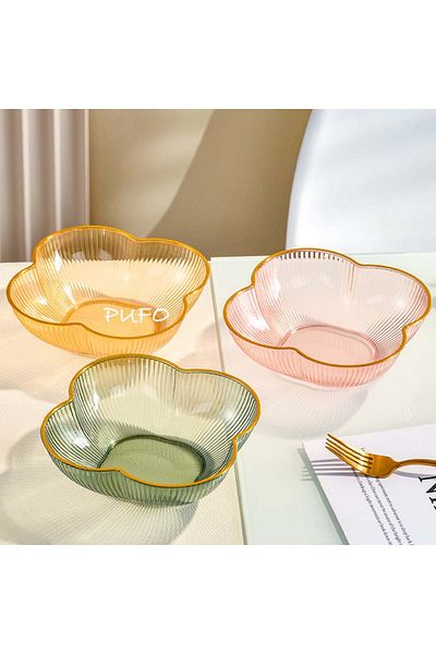 PUFO Elegant Pufo Gentle bowl for serving hazelnuts, pistachios, candies, fruits, snacks, 15 cm, yellow