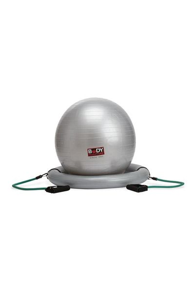 Generic BODY SCULPTURE Pilates Core Ball with Pump Silver 26.65cm