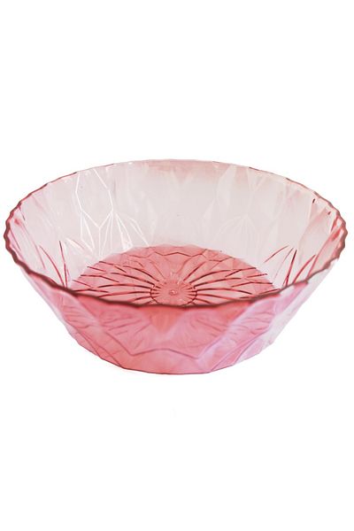 PUFO Ellegant bowl for cakes, pastries, fruits, appetizers, 22 cm, pink