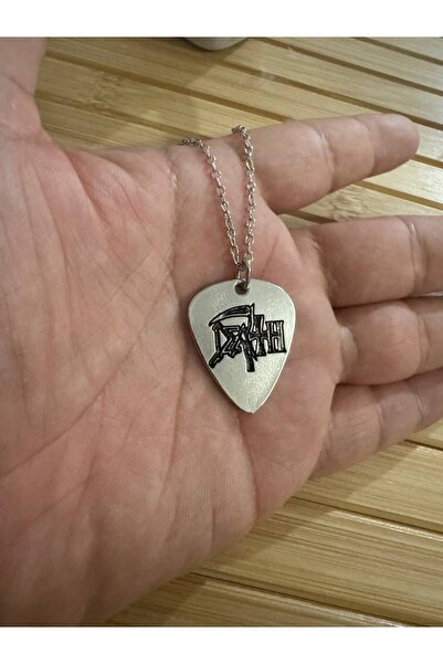 Herşey Nota Death Metal Band Pen-Shaped Double-Sided Rock Sign Metal Keychain