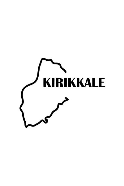 Reysa Tasarım ملصق سيارة خريطة كيريكال 17x17 سم أسود