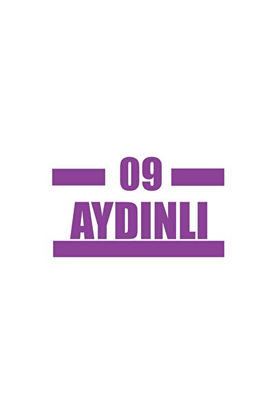 Reysa Tasarım 09 ملصق سيارة مضيء مقاس 17x17 سم أرجواني