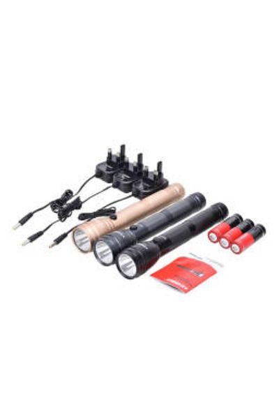 Generic Rechargeable Emergency LED Flashlight – 2000mAh Power Torch Light
