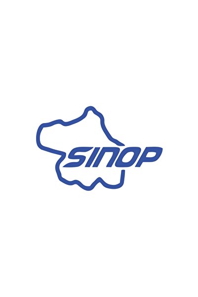 Reysa Tasarım Sinop Map Car Sticker 17X17 cm Blue