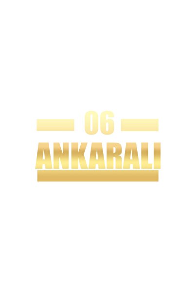 Reysa Tasarım 06 Ankara Car Sticker 17X17 cm Gold