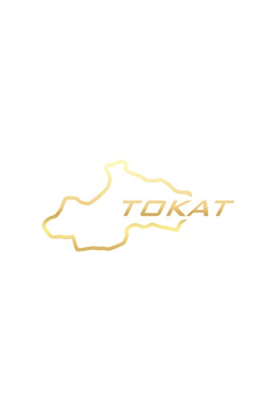 Reysa Tasarım ملصق سيارة توكات هارايت مقاس 17×17 سم ذهبي