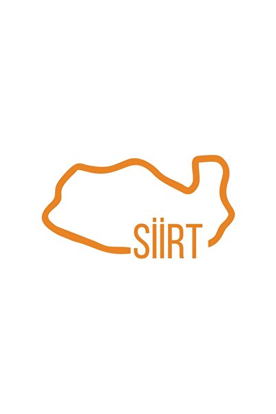 Reysa Tasarım ملصق سيارة خريطة سيورت مقاس 17 × 17 سم برتقالي