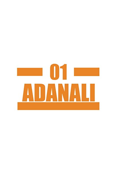 Reysa Tasarım 01 ملصق سيارة أدينال 17x17 سم برتقالي