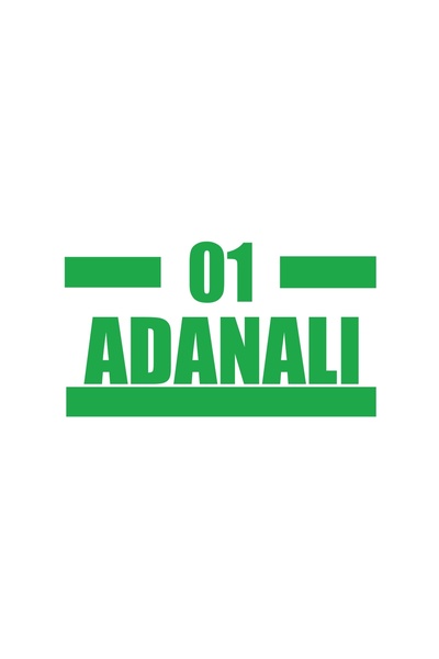 Reysa Tasarım 01 Adana Car Sticker 17X17 cm Green