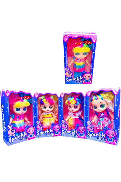 Toy Box Treasures دمية أزياء بشعر قوس قزح للأطفال قطعة واحدة