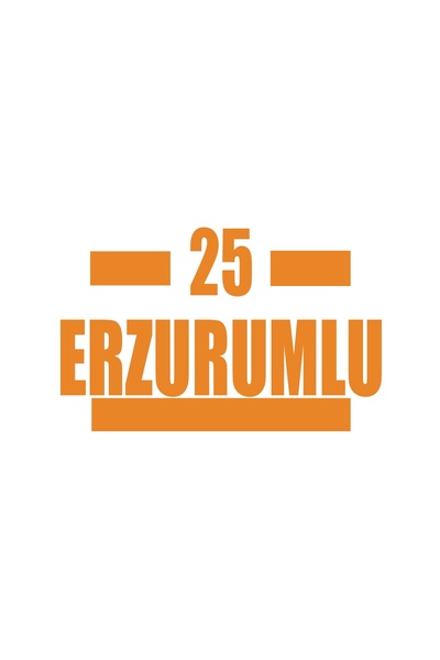 Reysa Tasarım 25 ملصق سيارة من إرزوروم مقاس 17x17 سم برتقالي