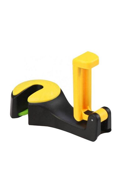 Generic Car Phone Holder and Hook - Yellow
