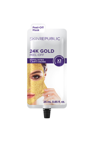Skin Republic قناع الوجه سكين ريبابليك الذهبي المقشر (٣ استخدامات) | يُنعم ال...