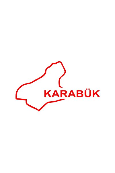 Reysa Tasarım ملصق سيارة خريطة كارابوك مقاس 17x17 سم باللون الأحمر