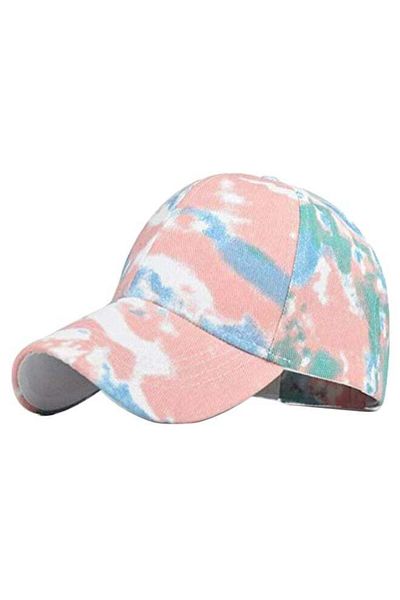 Generic Tie-dyed Sun Hat Adjustable Baseball Hip Hop Cap Multicolor