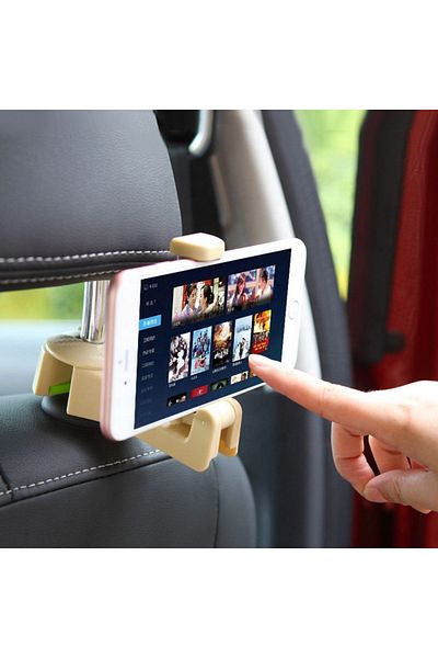 Generic Car Phone Holder & Hook - Beige