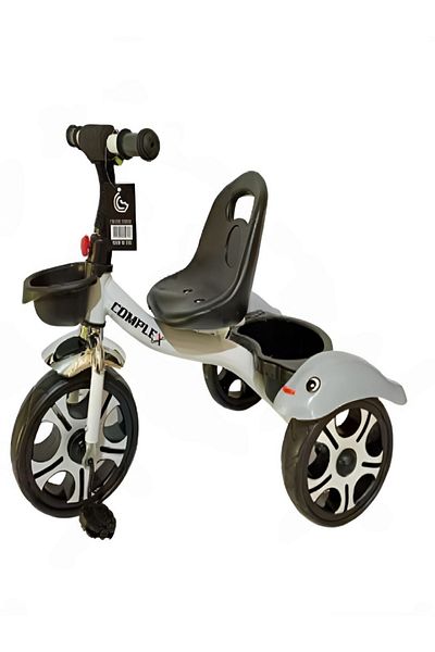 rexa 3-Wheel Kids’ Tricycle Ride-On Toy – Metal Frame, Dual Baskets, for Ages 3–5Years