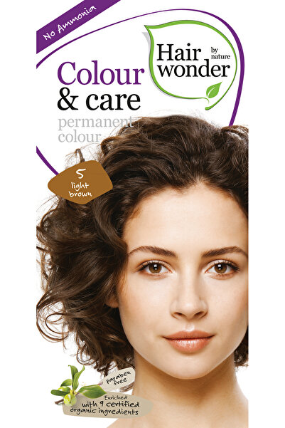Hairwonder Vopsea par fara amoniac Hairwonder Colour&Care Light Brown 5