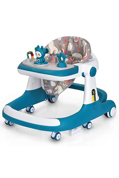 rexa مشاية أطفال قابلة للطي، مشاية تعلمية للجلوس والوقوف، مشاية أطفال متعددة الوظائف، مشاية أطفال مدفوعة 4 في 1