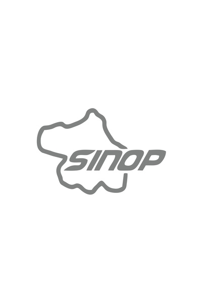 Reysa Tasarım ملصق سيارة خريطة سينوب مقاس 17 × 17 سم باللون الرمادي