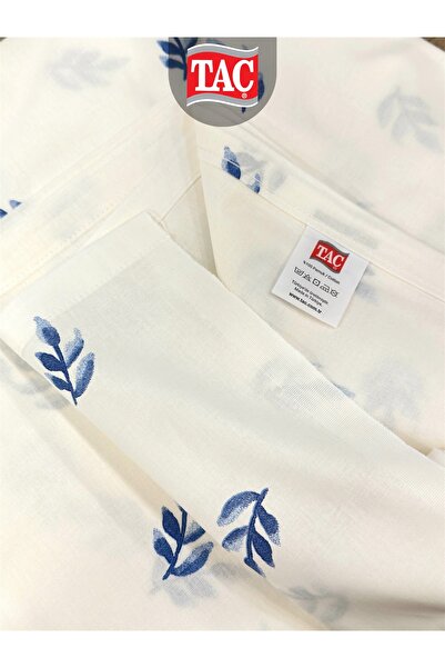 Taç LUNA Mavi Ranforce Двоспальний комплект постільної білизни 200x220 см