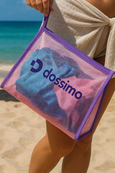 Dossimo Sand Repellent Mesh Beach and Makeup Bag
