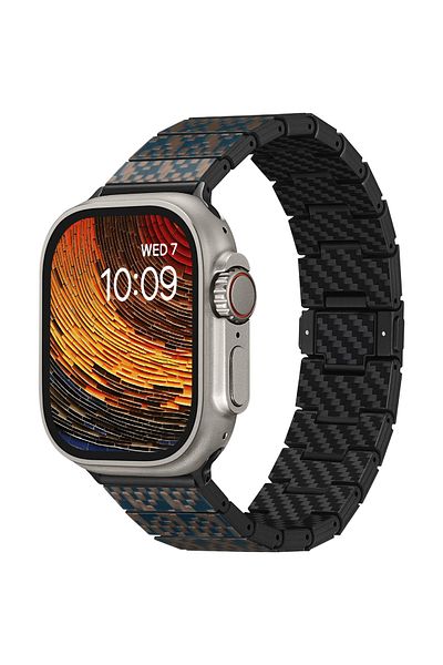 PITAKA Dreamland ChromaCarbon strap, for Apple Watch series 1 - 9 / SE / Ultra, Stairs