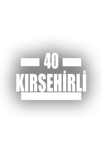 Reysa Tasarım 40 ملصق سيارة كيرشيفلي 17x17 سم أبيض