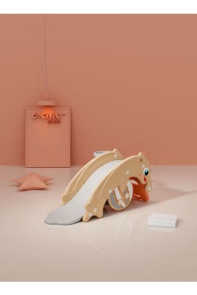 FULLJOY Frog Rocking Chair with Dolphin Slide and Basketball Stand 2-FJY-35PINK