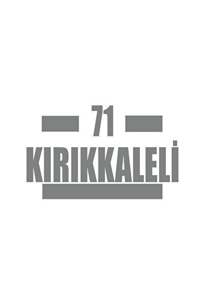 Reysa Tasarım 71 ملصق سيارة كريكانكاللي مقاس 17x17 سم رمادي