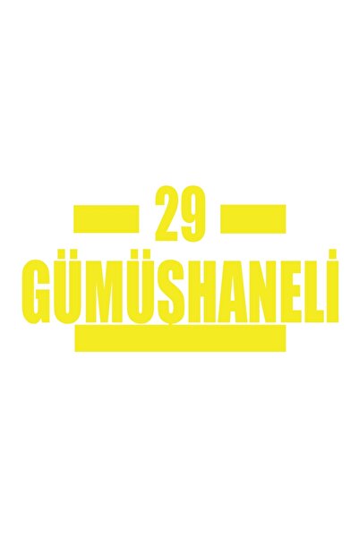Reysa Tasarım 29 Silver Car Sticker 17X17 cm Yellow