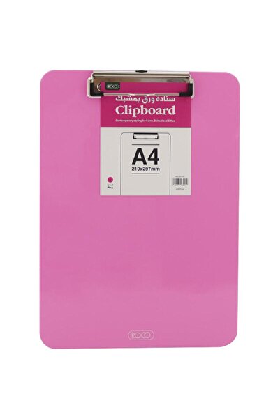 Roco لوح حافظة قياسي A4 – بلاستيك، وردي