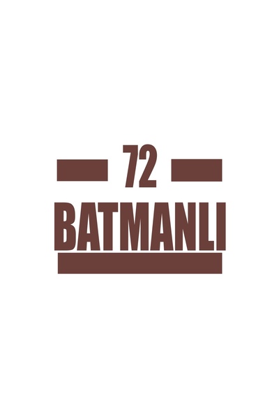 Reysa Tasarım 72 Batman Car Sticker 17X17 cm Brown