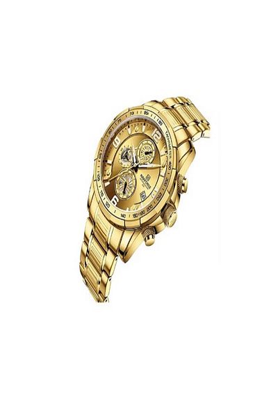 Naviforce Men Watch NF8020S E Stainless steel 45 MM Gold