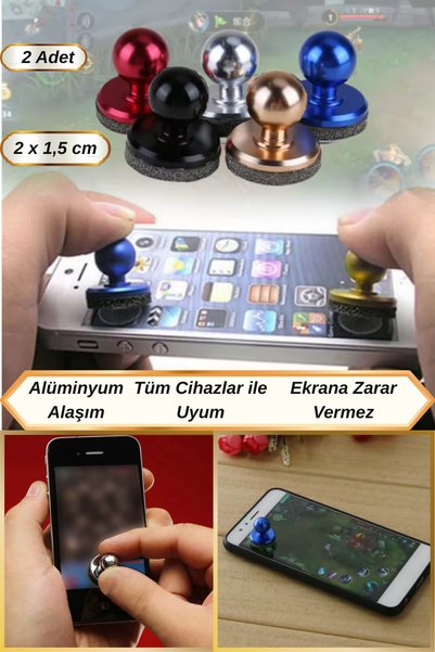 Hane Dostu 2 Adet Dekoratif Topuzlu Model Dokunmatik Telefon Tablet Oyun Kuma...