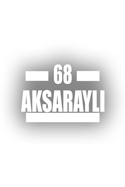 Reysa Tasarım 68 ملصق سيارة أكساراي 17x17 سم أبيض