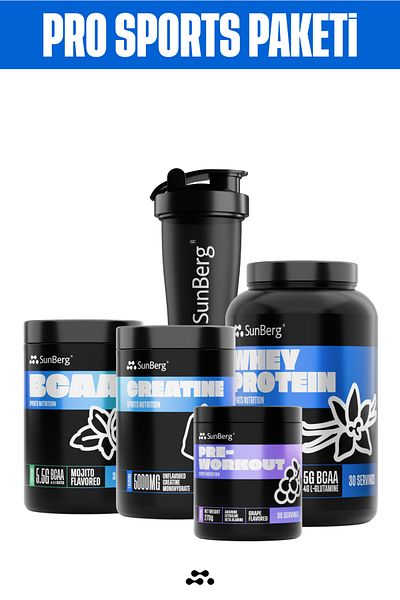 SunBerg Pro Sports Pack I Vanilla & Grape & Mojito