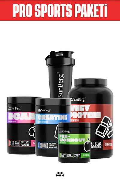 SunBerg Pro Sports Pack I Chocolate & Green Apple & Cherry