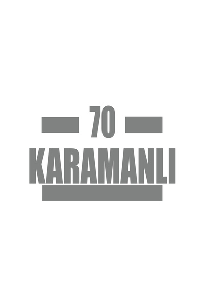 Reysa Tasarım 70 Karamanlı Car Sticker 17X17 cm Gray