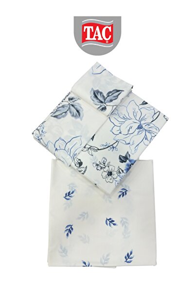 Taç LUNA Mavi Ranforce Двоспальний комплект постільної білизни 200x220 см