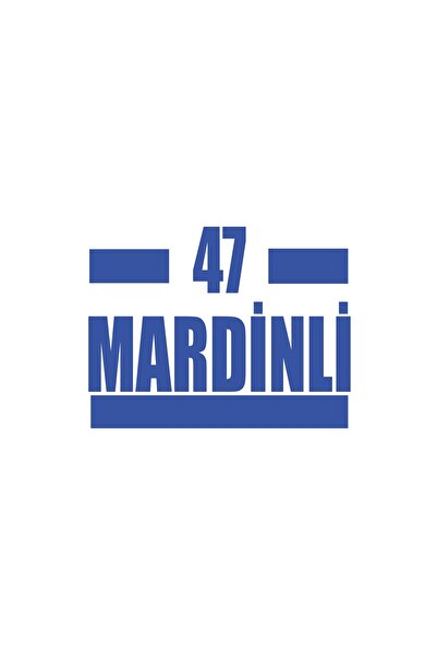 Reysa Tasarım 47 Mardinli Car Sticker 17X17 cm Blue