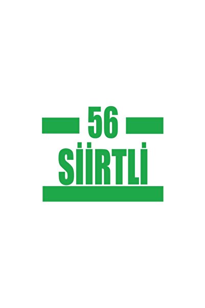 Reysa Tasarım 56 ملصق سيارة سييرتي 17x17 سم أخضر