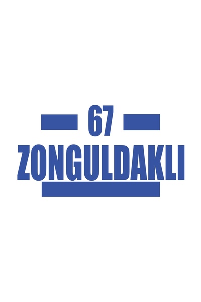 Reysa Tasarım 67 ملصق سيارة زونغولداكي 17x17 سم أزرق