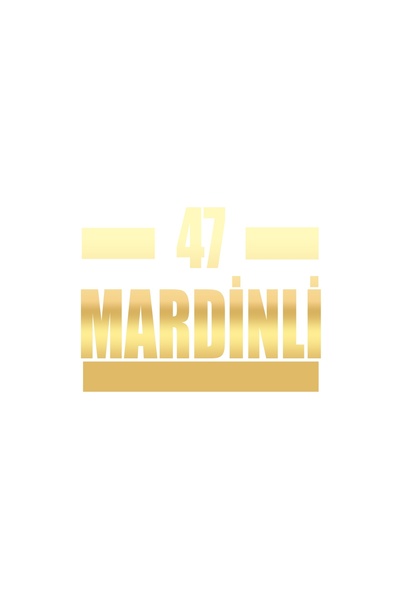 Reysa Tasarım 47 Mardinli Car Sticker 17X17 cm Gold