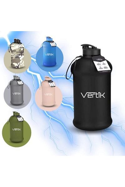 Generic VERTIK Sports Water Bottle (2.2 Liter) | Half Gallon | Hydro Flask, Large Reusable Bottles | Eco-Fri