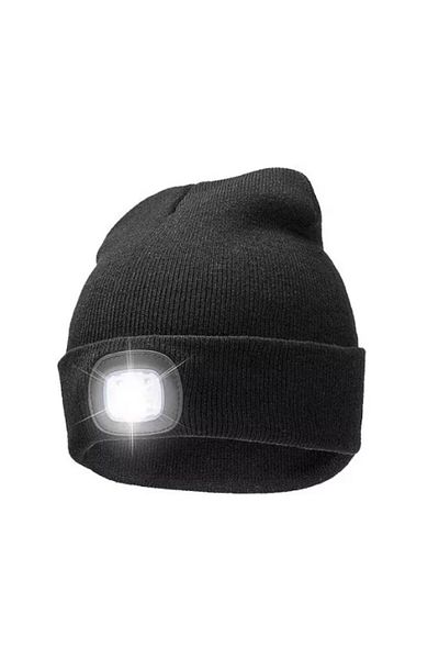 HOZRO Caciula Hozro, Unisex, cu LED Reincarcabil, Culoare Neagra, Ideala pentru Activitati Nocturne si Rac