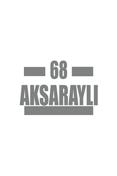 Reysa Tasarım 68 Aksaraylı Car Sticker 17X17 cm Gray